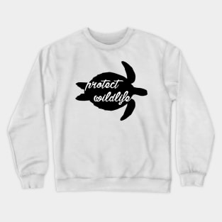 protect wildlife - sea turtle Crewneck Sweatshirt